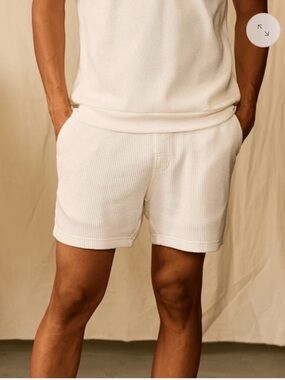 Dandy Del Mar The Cannes Waffle Knit Shorts Medium